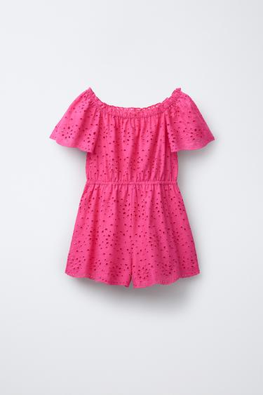 SCHIFFLY SHORT PLAYSUIT - Fuchsia by Zara