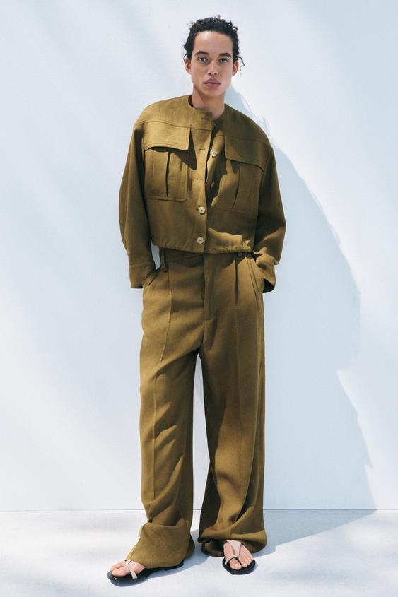 Verde Militar Pantalon Cargo Verde Zara Pantalón Cargo Zara Verde