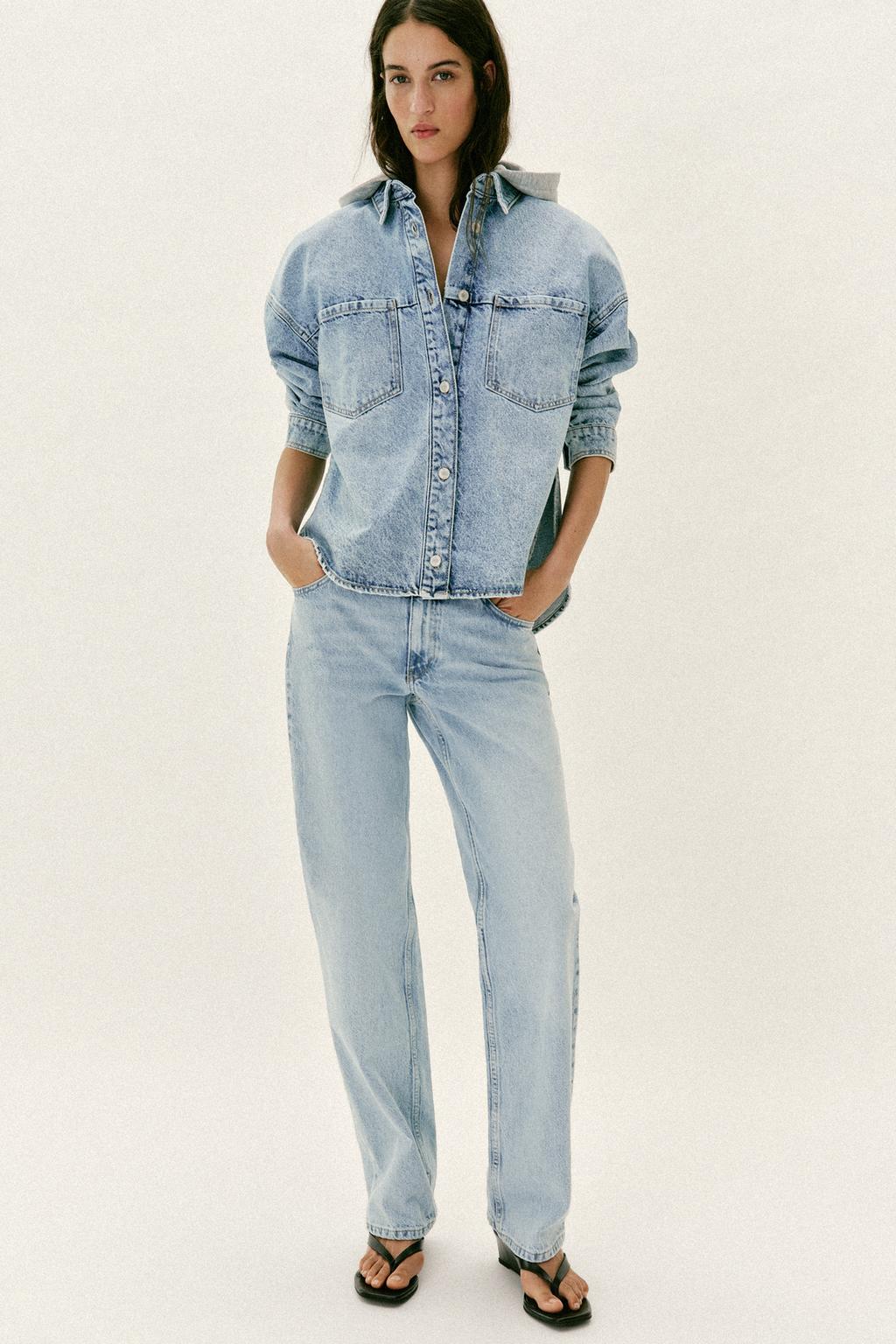 Z1975 OVERSIZED DENIM HOODIE JACKET - image 2