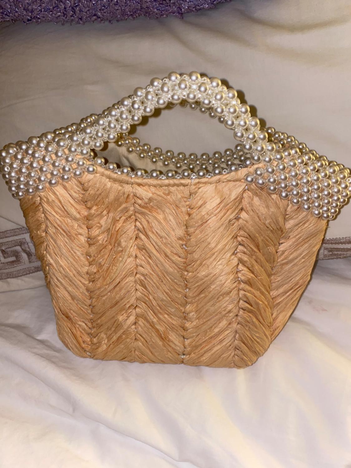 BOLSO CESTA PERLAS