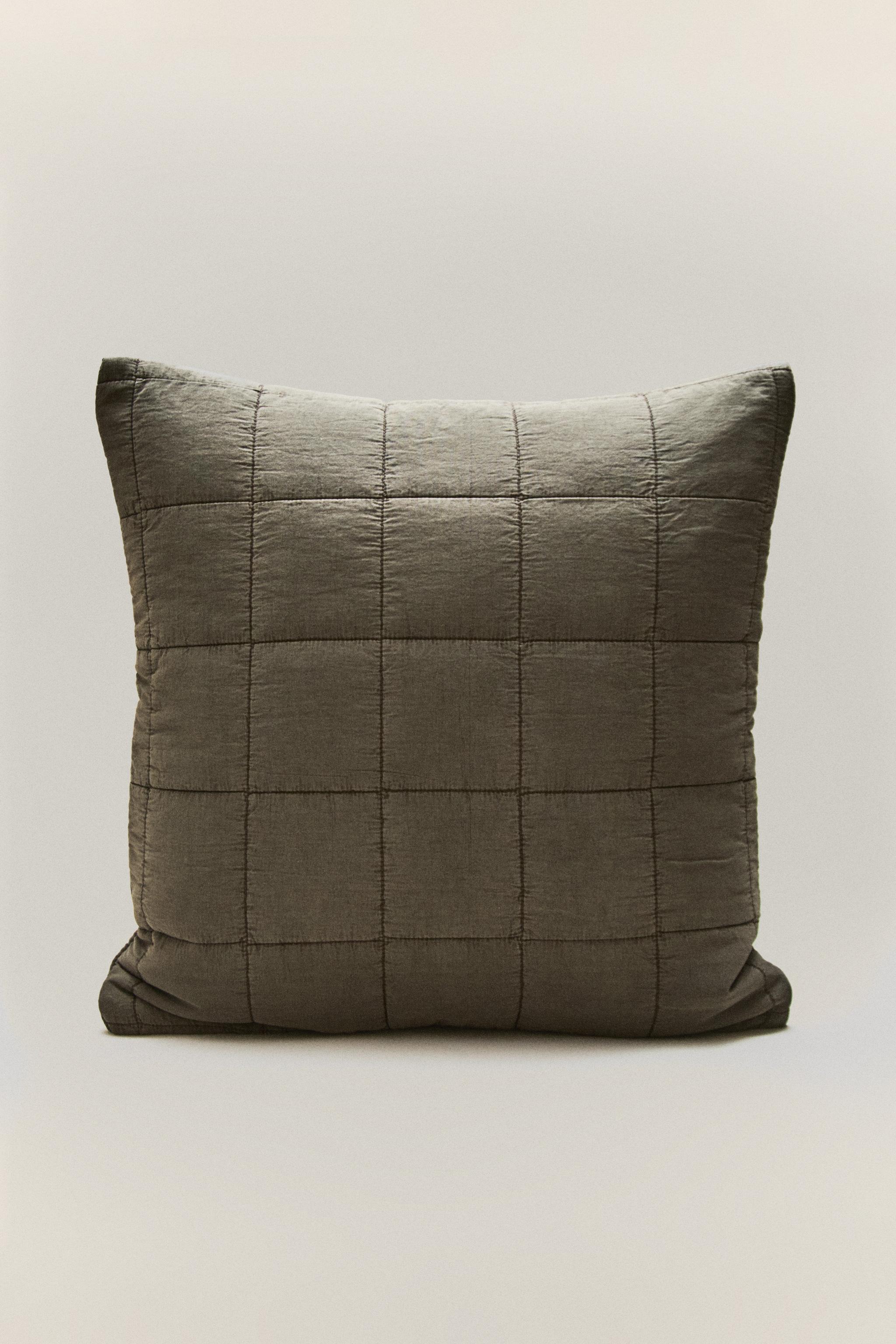 HOUSSE DE COUSSIN CARRÉS EN PERCALE COTON (180 FILS)
