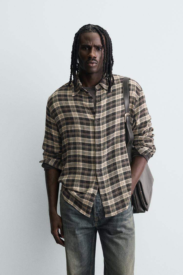 ZARA RELAXED FIT CHECK SHIRT