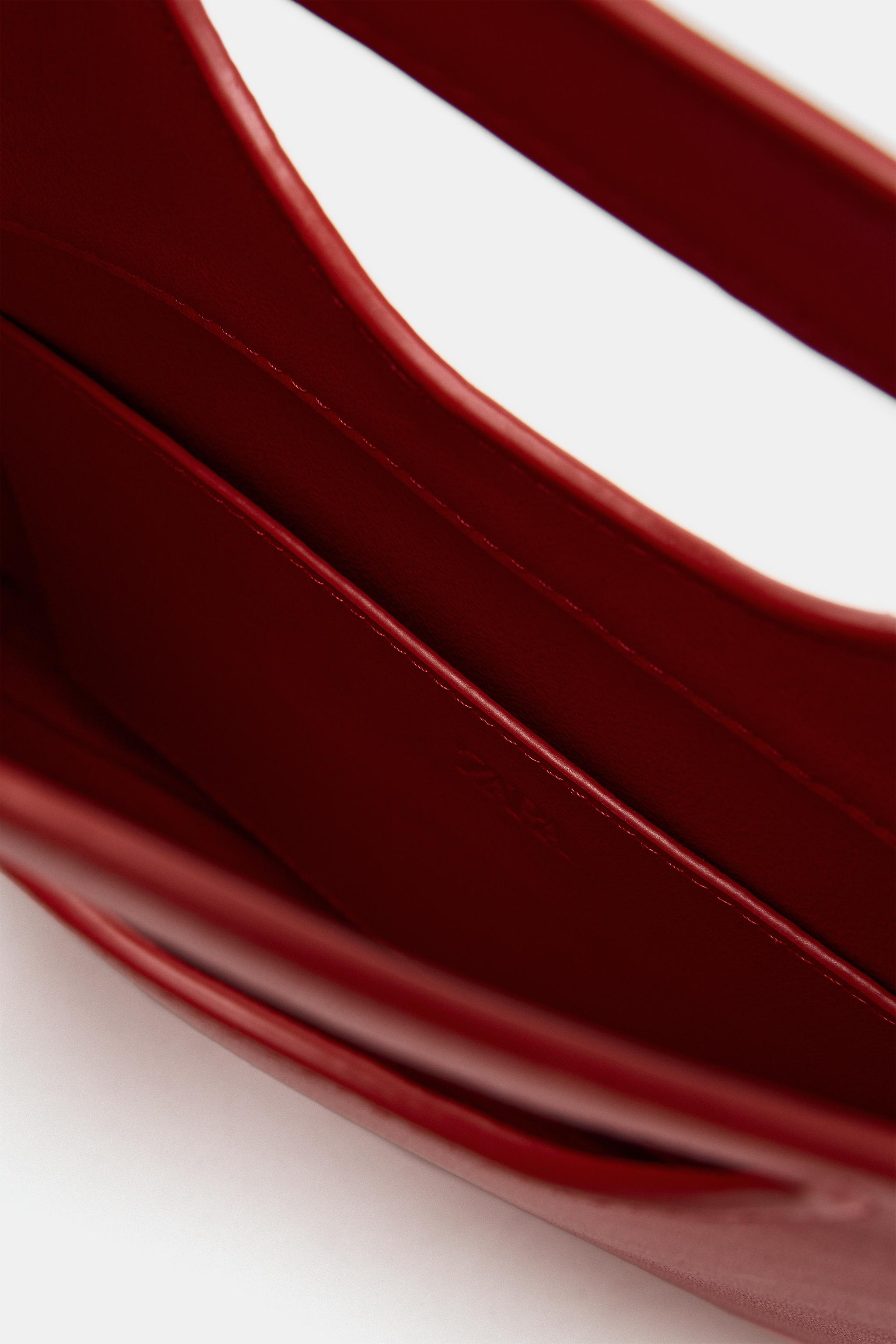 Zara LEATHER HANDBAG — фото 4