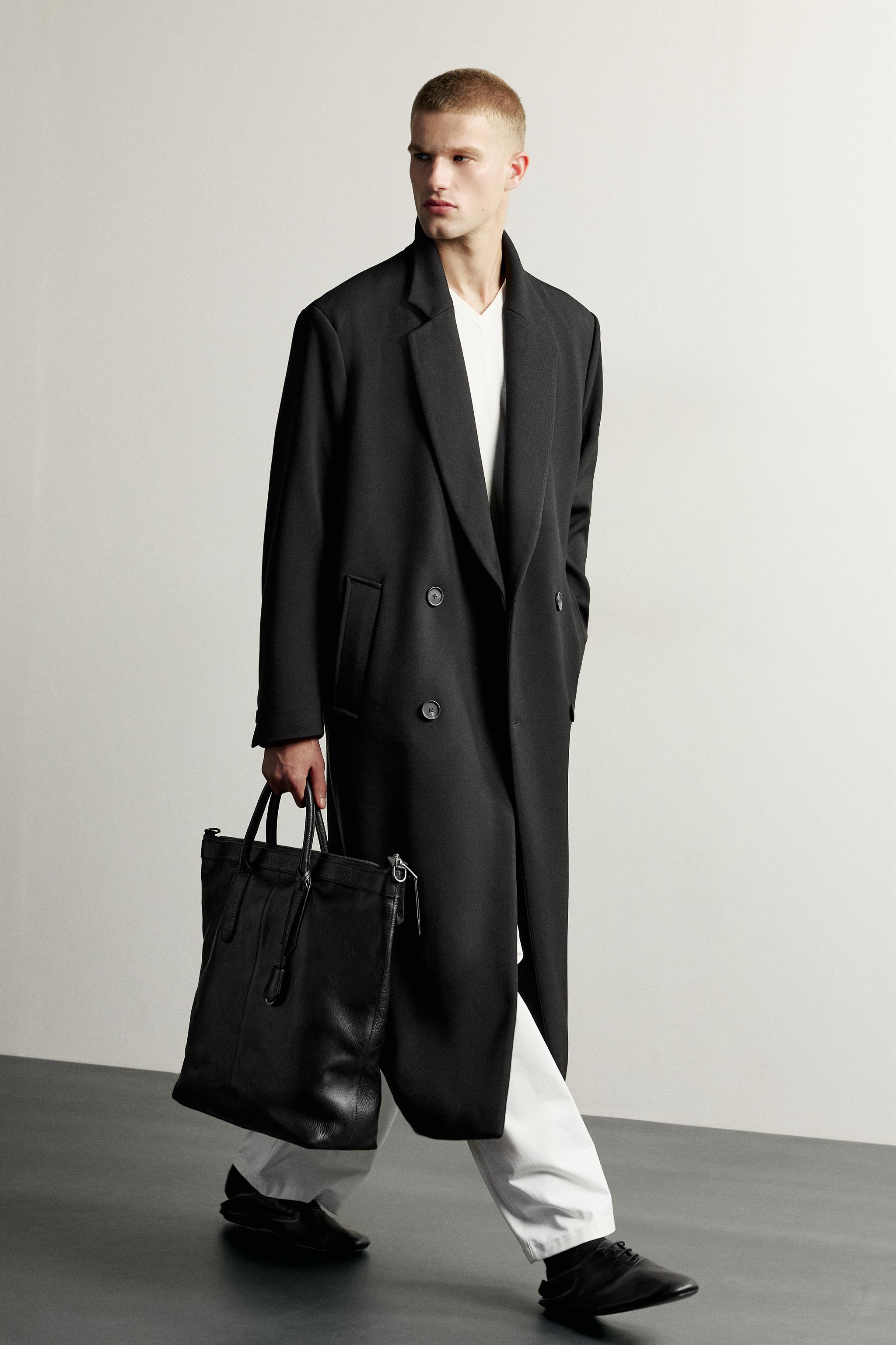 OVERSIZED FIT DOUBLE-BREASTED COAT
