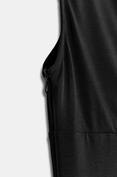 ASYMMETRIC SHORT DRESS - Black by Zara - Image 7