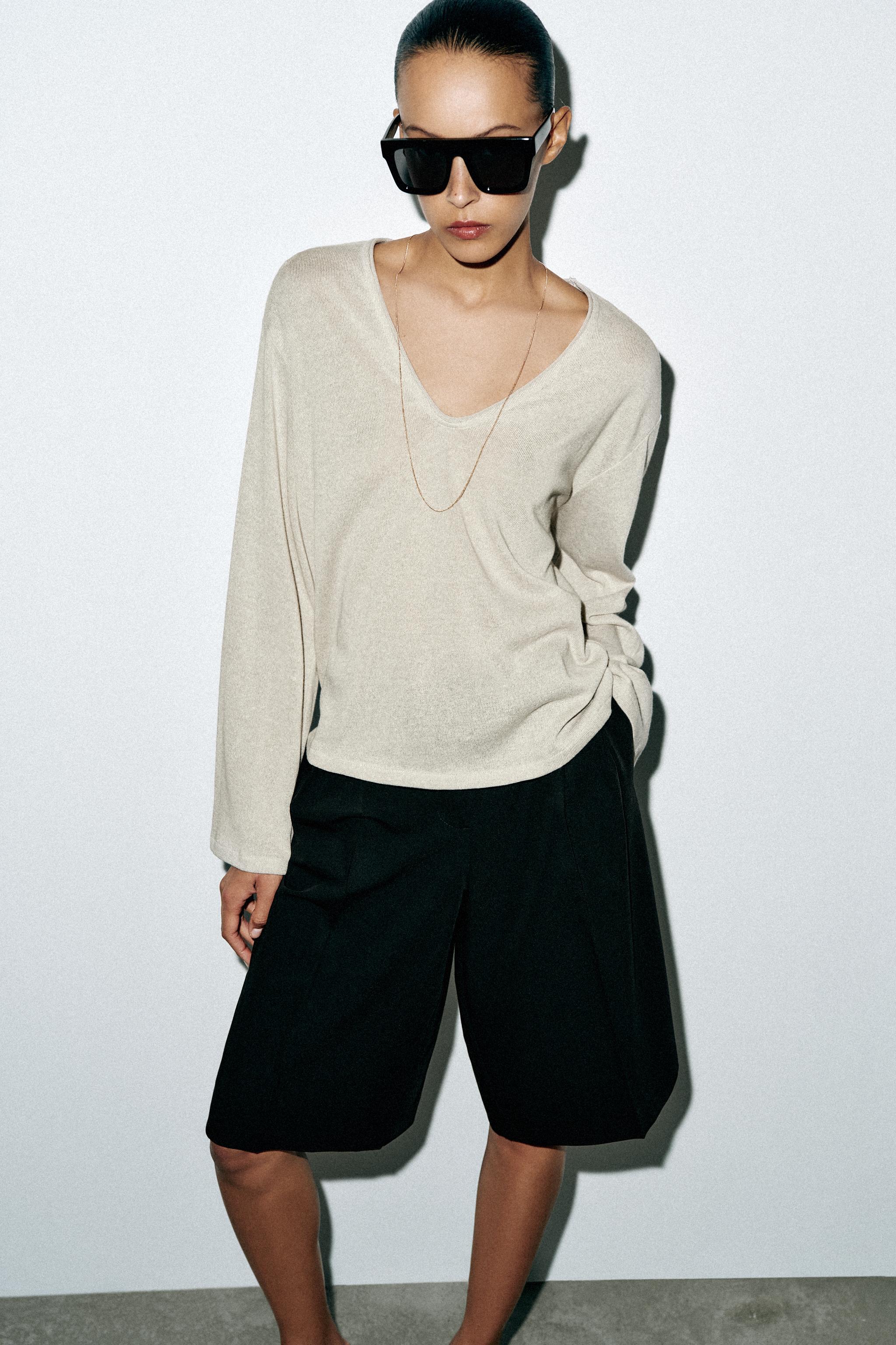T-SHIRT RUSTIQUE COL EN V