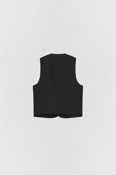 SOSHIOTSUKI x ZARA SUIT WAISTCOAT - Brown / Taupe by Zara - Image 3