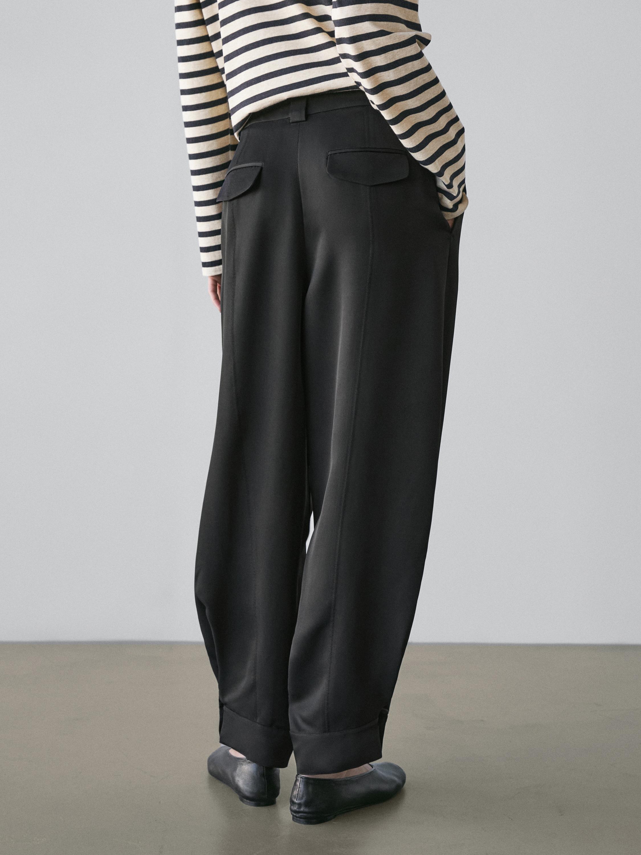Sarouel trousers flowing fabric
