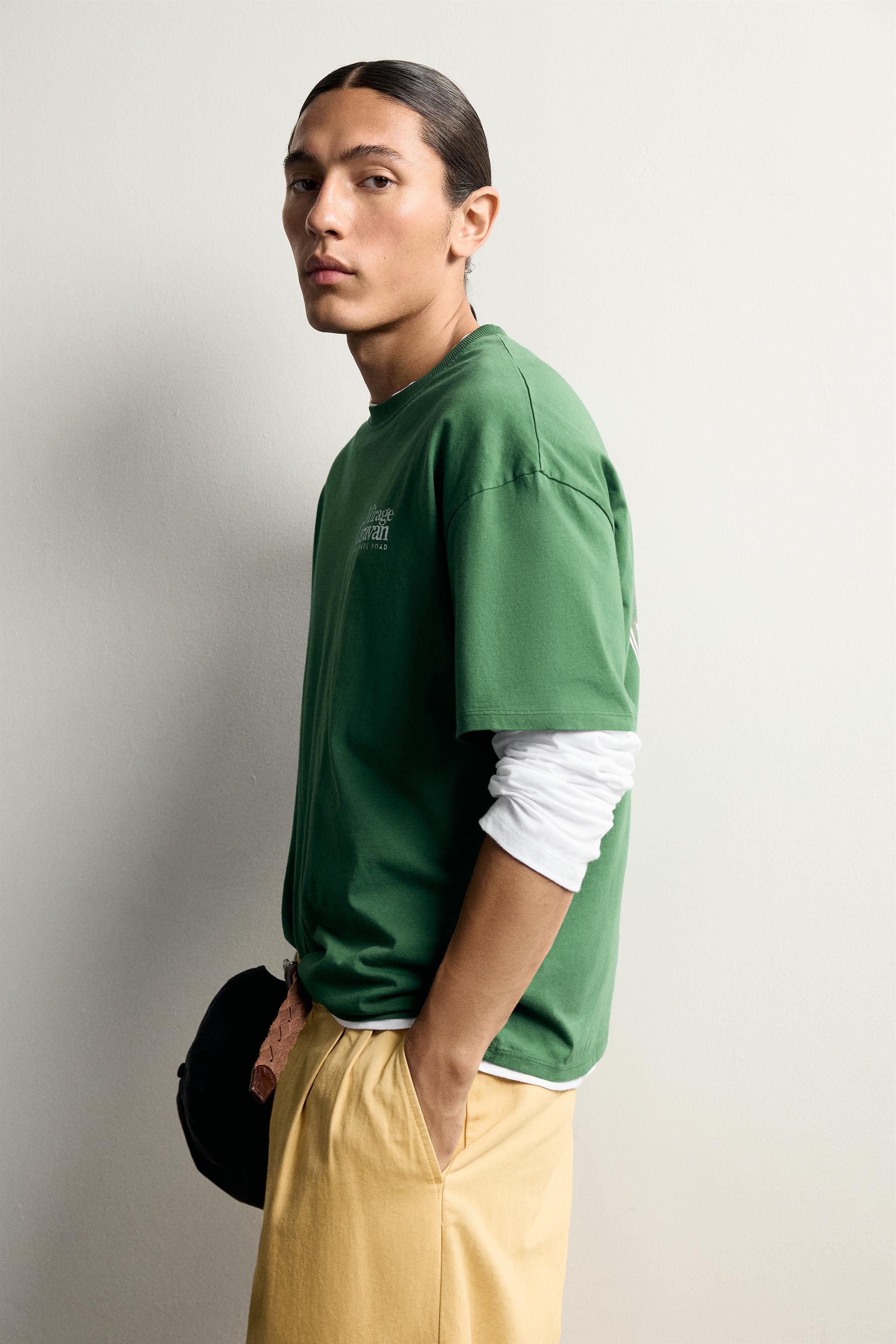 RELAXED FIT WASHED PRINT T-SHIRT