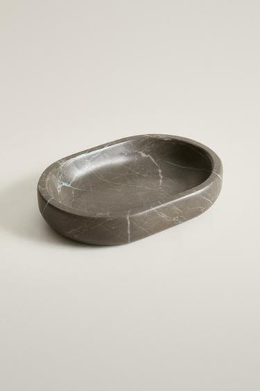 MARBLE BATHROOM SOAP DISH — Brown 2