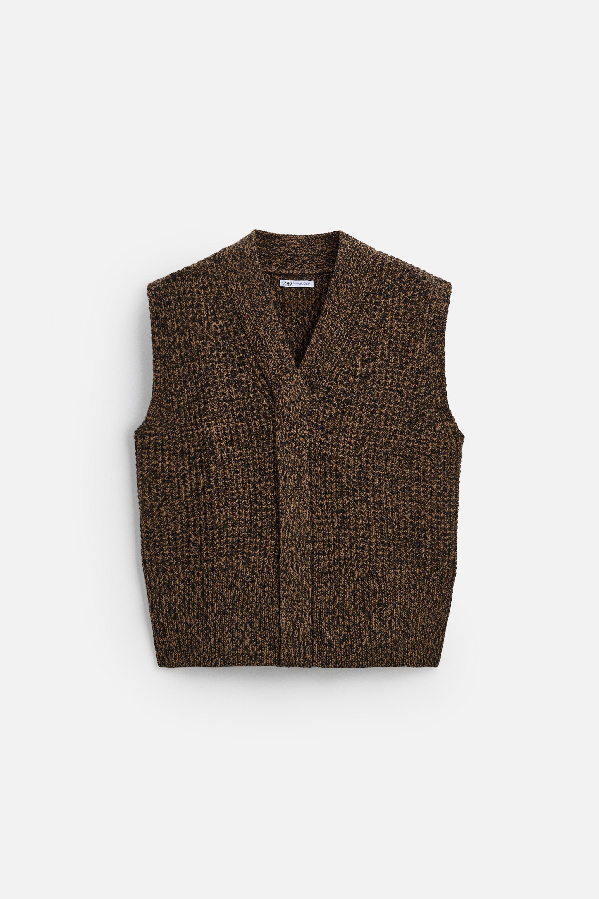 100 WOOL KNIT VEST