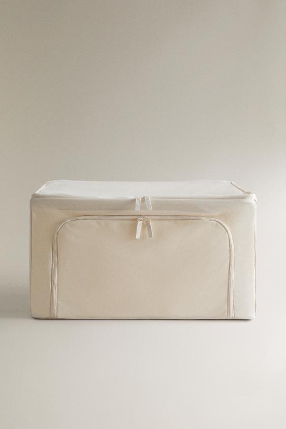 FRONT OPENING TEXTILE ORGANISER - Light beige by Zara - Image 0
