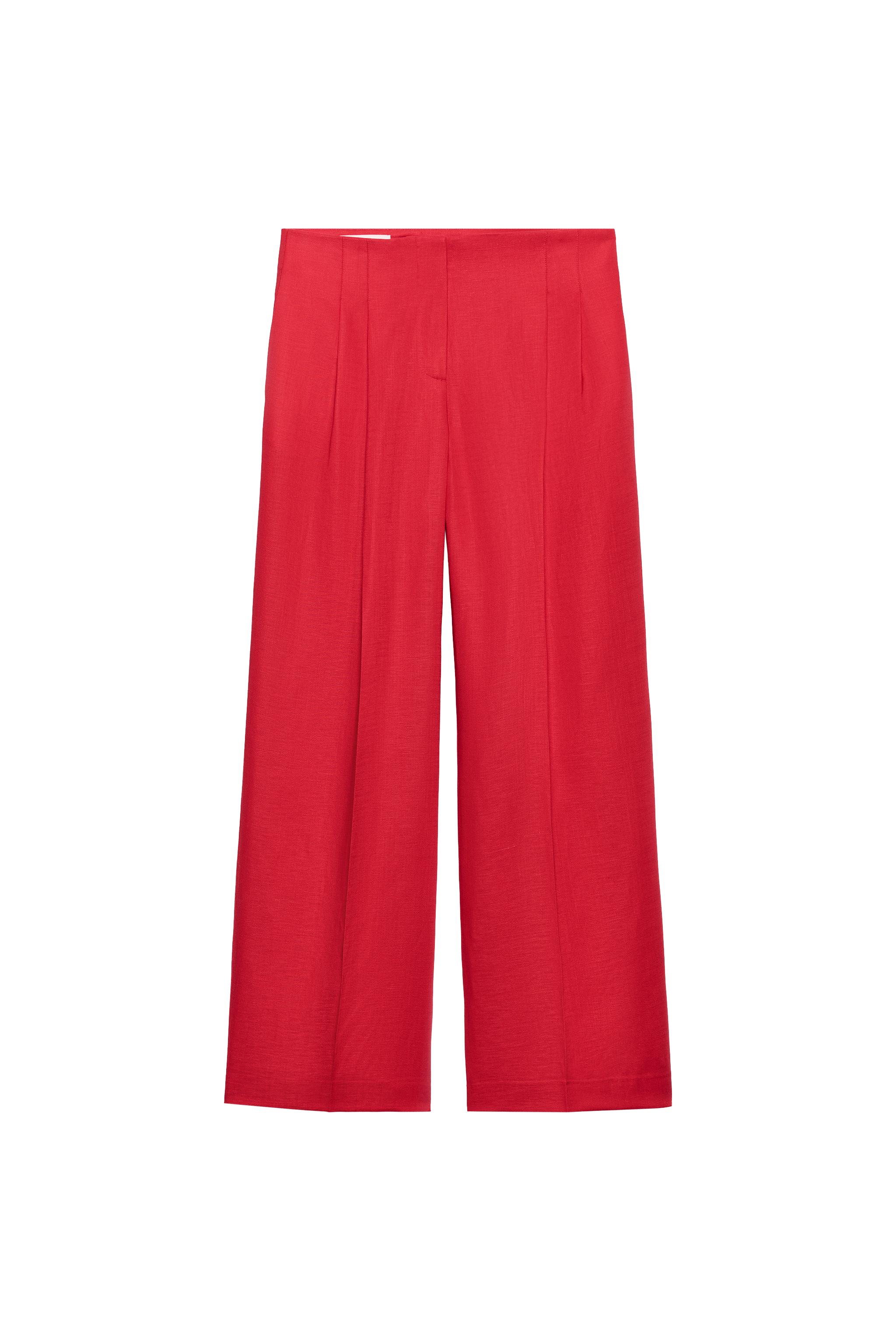 PANTALÓN RECTO CON LINO