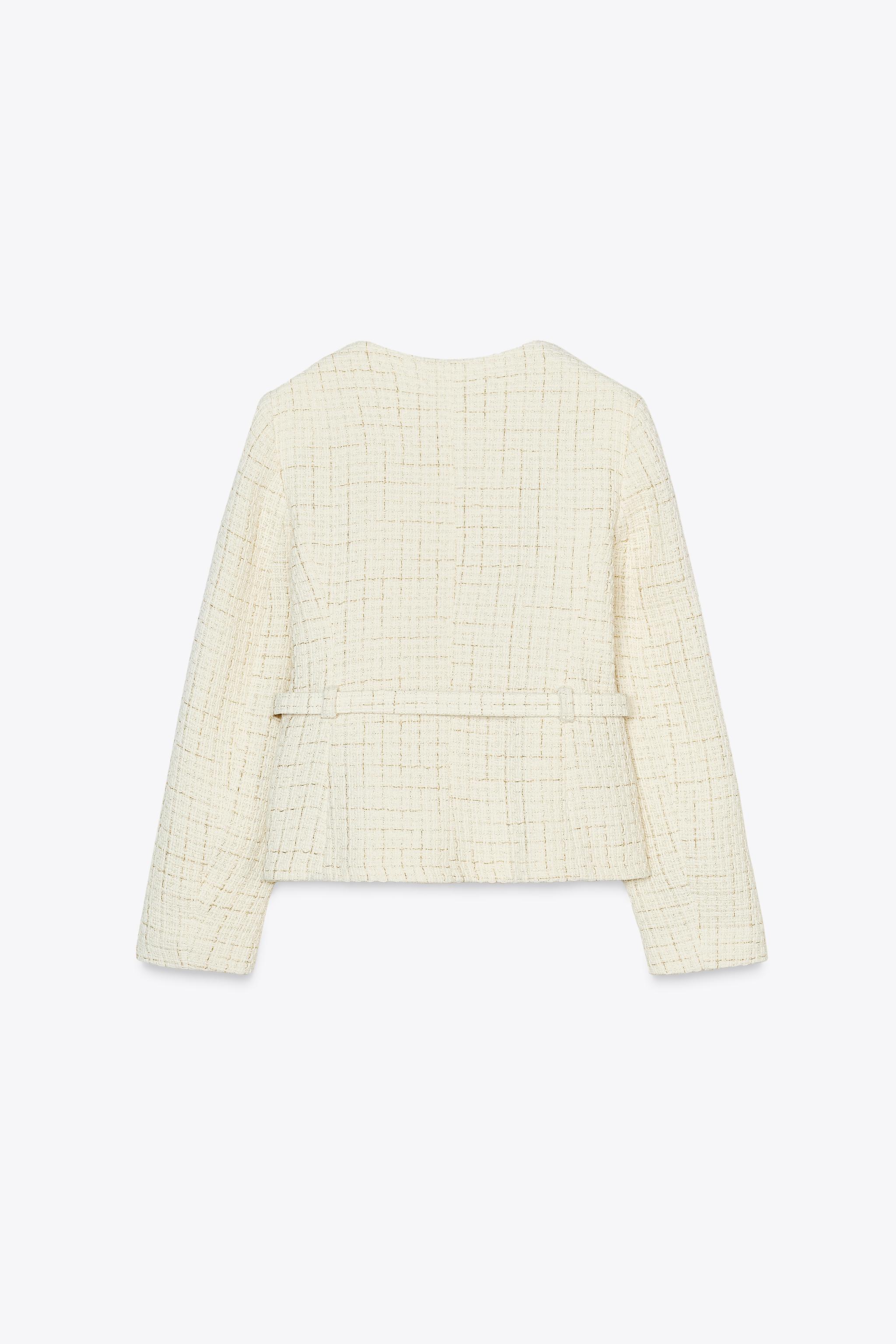 【ZARA】ワイドベルトブレザー エクリュ | 2400/507/712 ZARA】ワイドベルトブレザー エクリュ | 2400/507/712 (ZARA