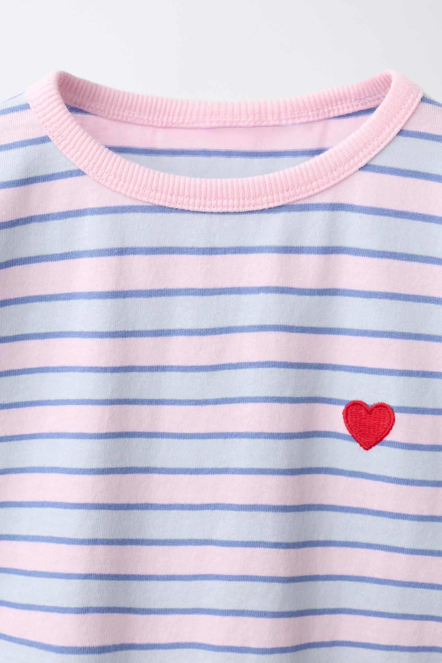Детская футболка Zara Striped, цвет: Розовый — фото 3