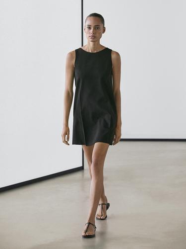 Zara Wool blend mini dress - Black - Image 0