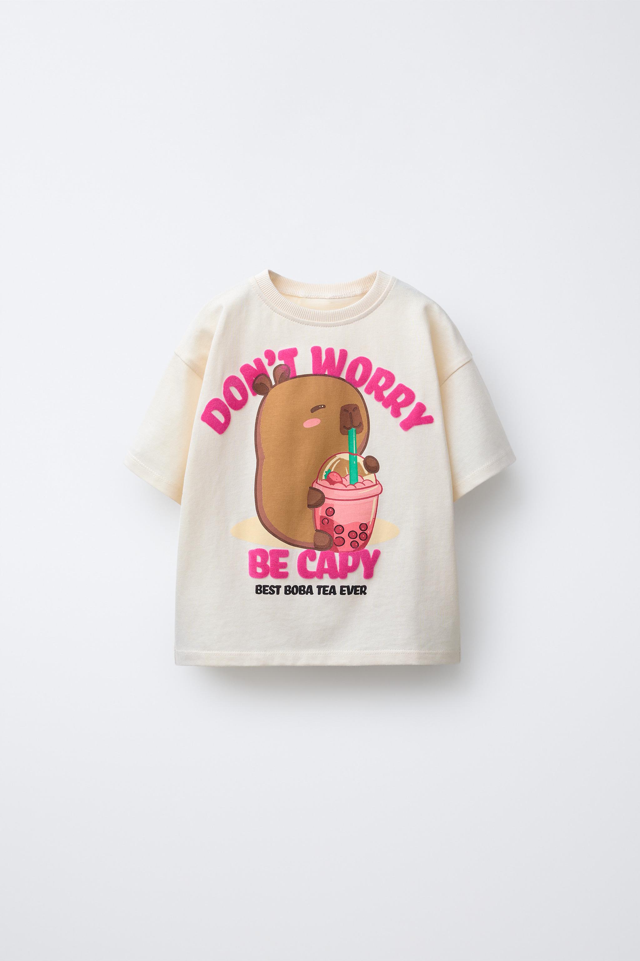 CAPYBARA CAPYFUN © PRINTED T-SHIRT - Ecru | ZARA South Africa