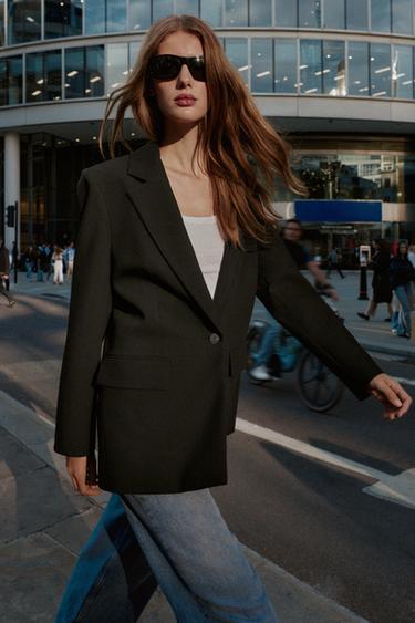 BLAZER DOS NU AVEC LACETS - Noir de Zara - Image 3