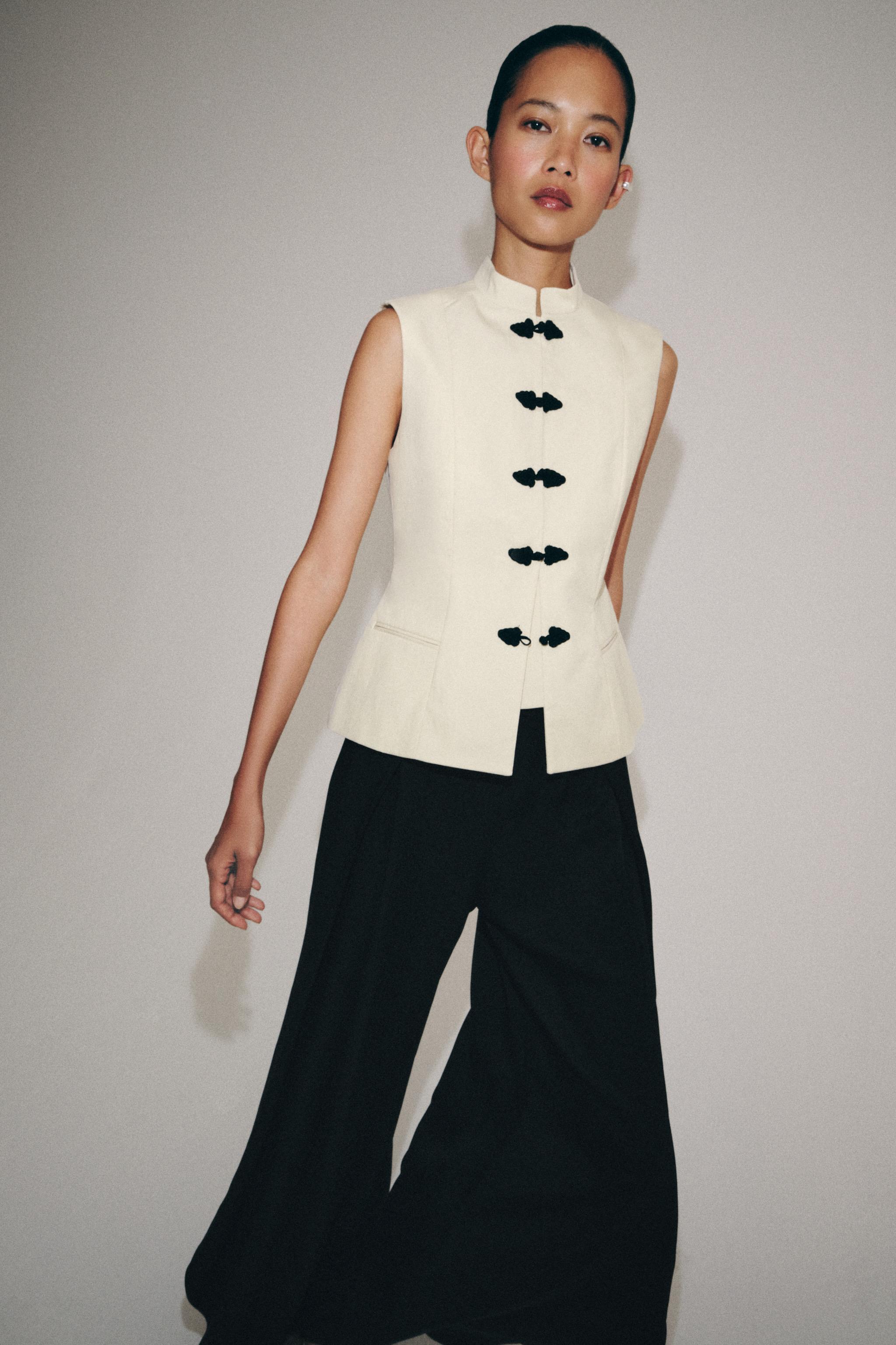 Женские жилеты Zara ZW COLLECTION TAILORED VEST — фото 4
