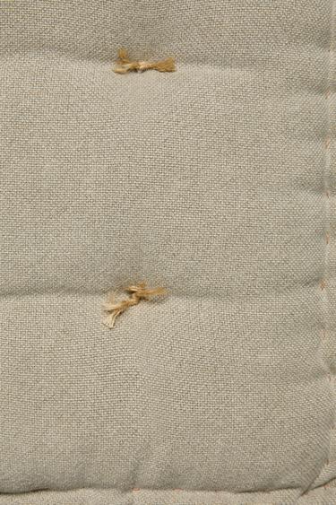 SEAT CUSHION WITH TOPSTITCHING - Blue marl by Zara - Image 4