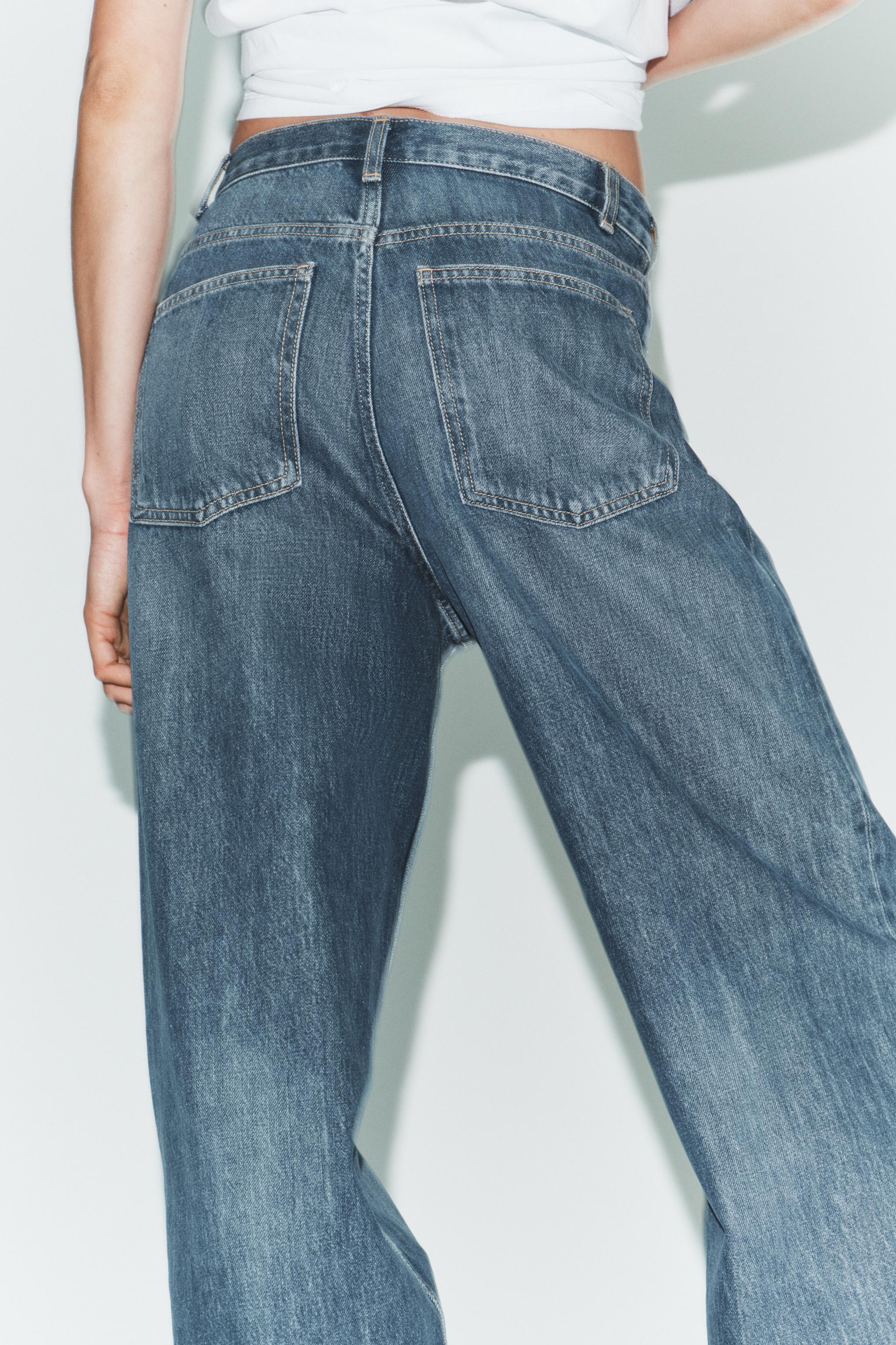 JEANS TRF WIDE LEG TAILLE HAUTE CROISÉE