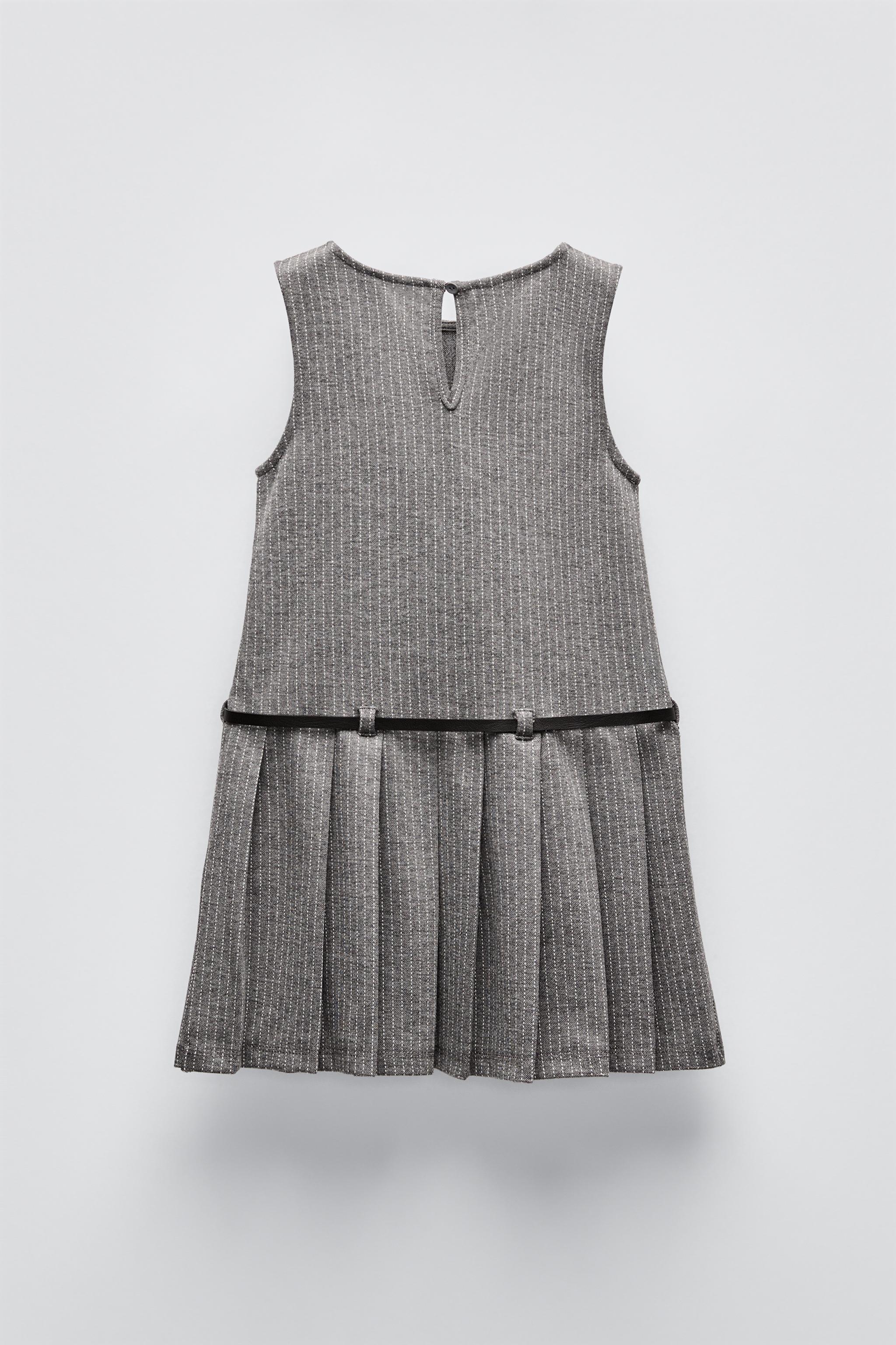 BOX PLEAT PINAFORE DRESS