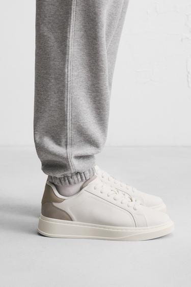 Zara HEEL DETAIL SNEAKERS - Beige - Image 0