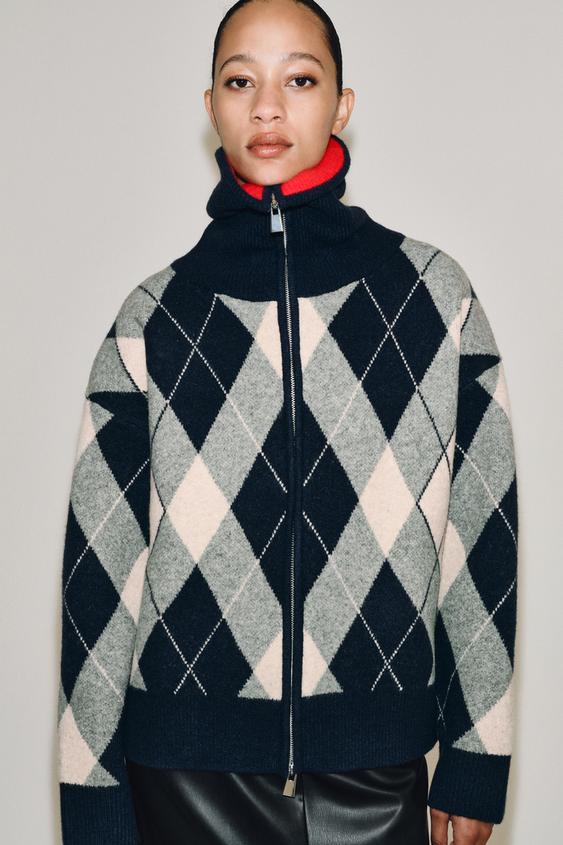 ARGYLE CARDIGAN - Multicoloured by Zara - Image 0