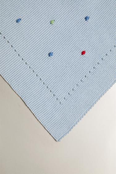 KIDS' POLKA DOT BLANKET - Multicoloured by Zara - Image 1