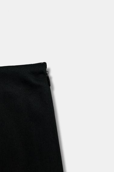 ZW COLLECTION CONTRAST SKIRT - Black / White by Zara - Image 6