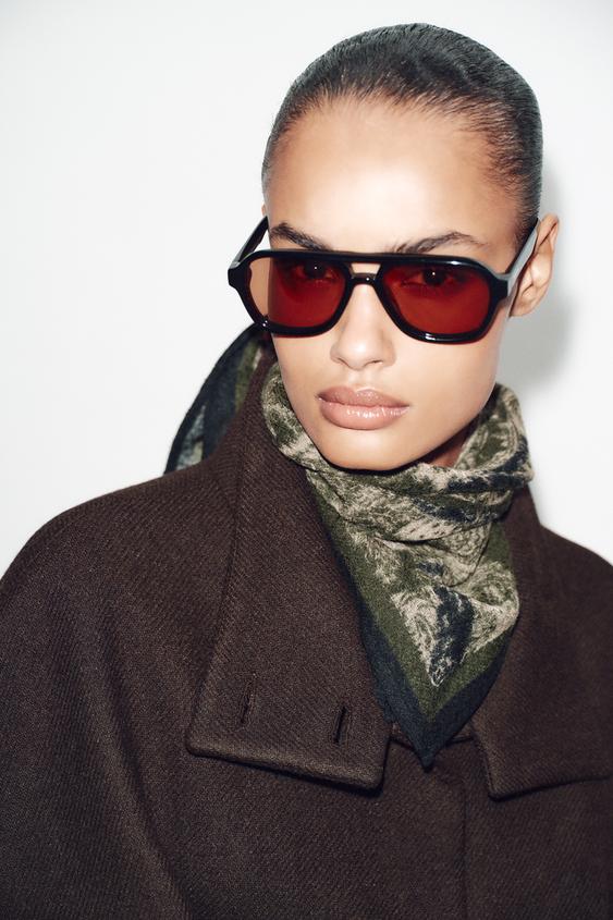 100% WOOL PRINTED BANDANA from Zara - $39.90