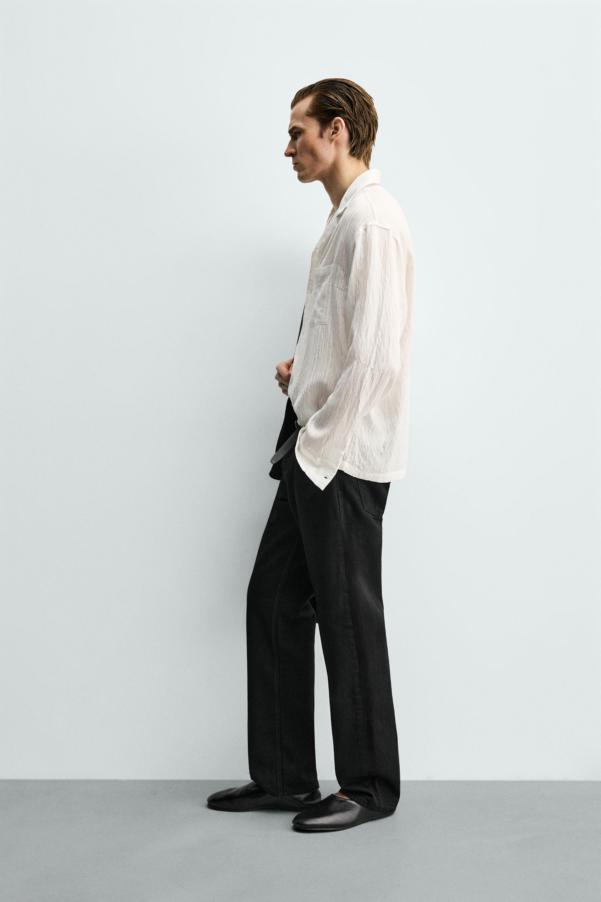 CHEMISE FLUIDE RELAXED FIT STRUCTURÉE