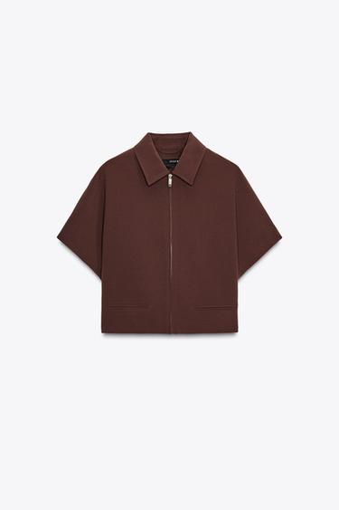 KURZE JACKE – ZW COLLECTION - Karamell von Zara