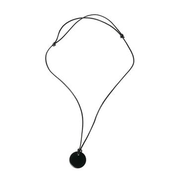 COLLAR CORDÓN ABALORIO ÁGATA  - Negro de Zara