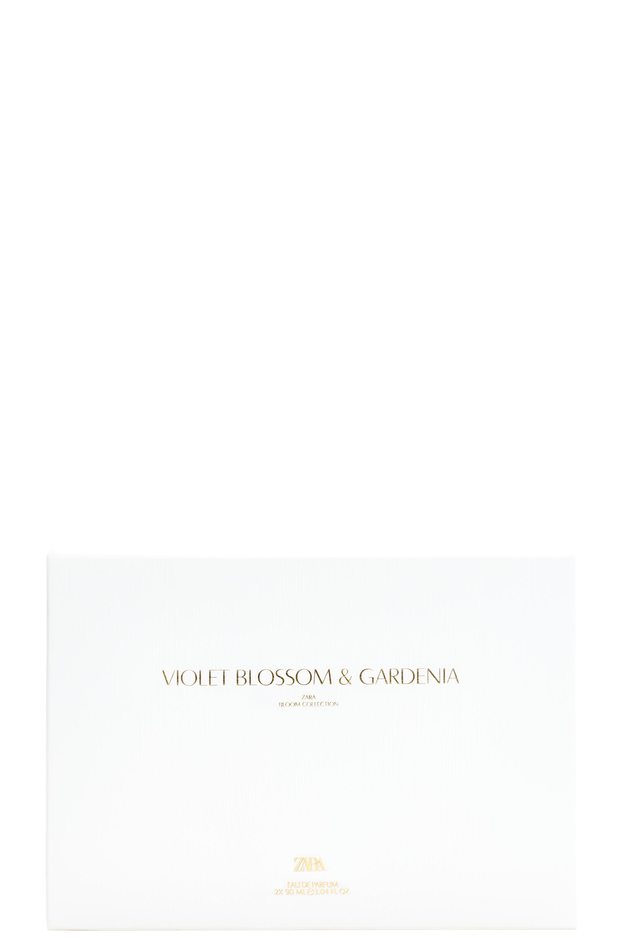 ZARA VIOLET BLOSSOM & GARDENIA EDP 2X90ML / 6.08 oz — TINTED LEATHER