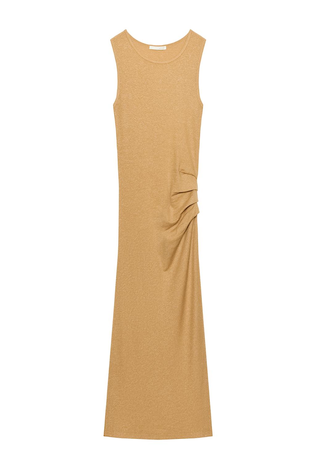 DRAPED MIDI DRESS - image 3