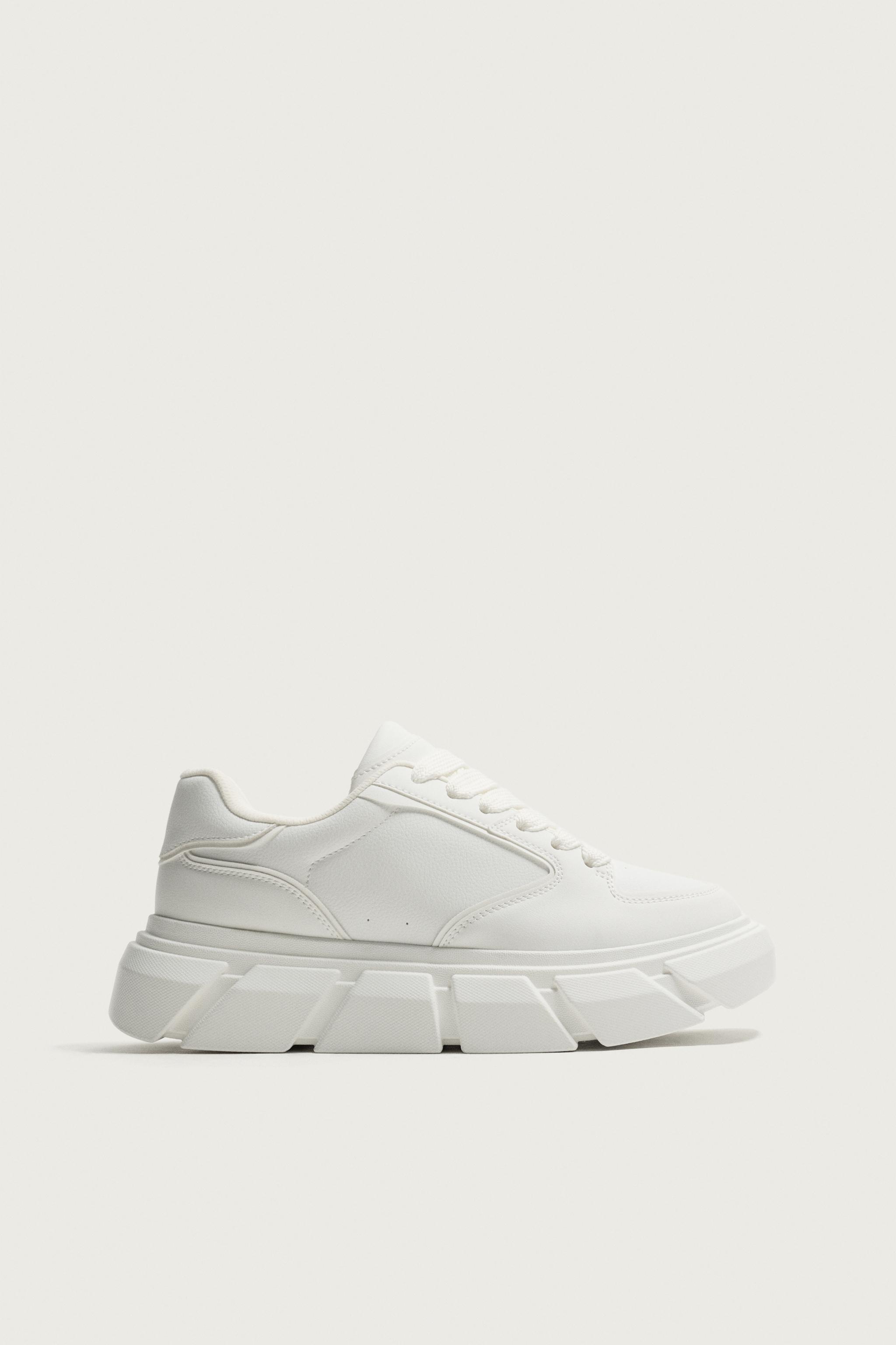 チャンキーソールスニーカー - ホワイト | ZARA Japan / 日本