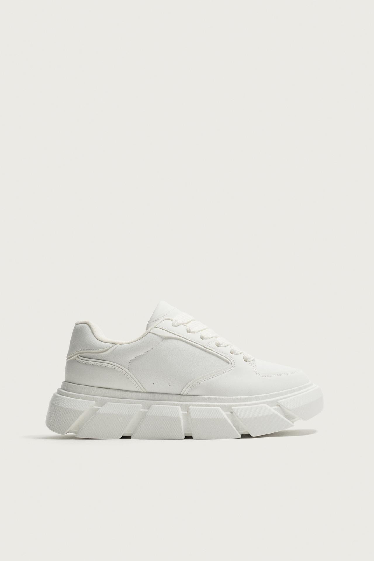 CHUNKY SOLE SNEAKERS — White