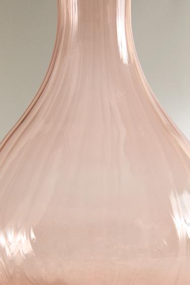 CRYSTALLINE JUG WITH RAISED DESIGN - Pink by Zara - Image 3