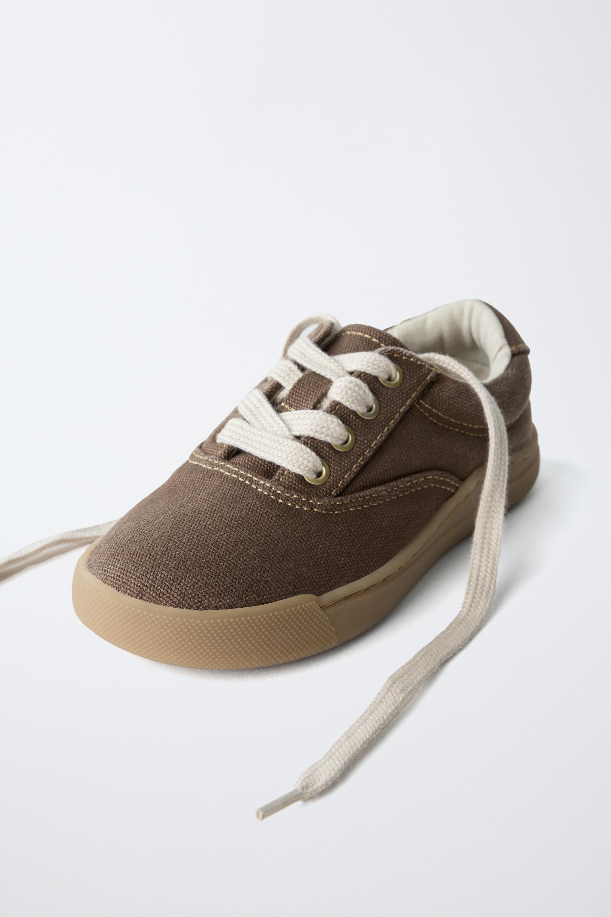 Детские кроссовки Zara LACE-UP SNEAKERS — фото 4