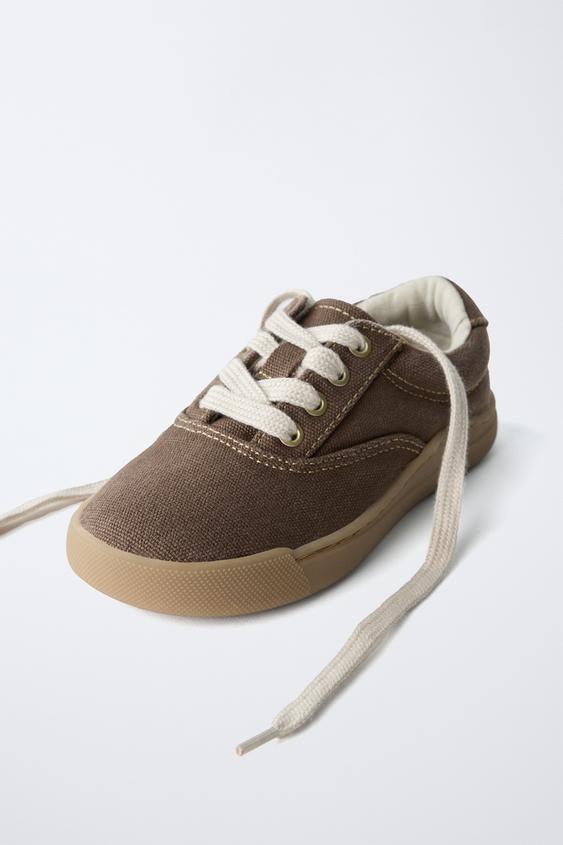 TENNIS À LACETS - Marron de Zara - Image 3