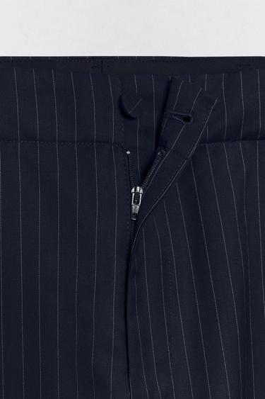 PINSTRIPED SUIT TROUSERS SOSHIOTSUKI x ZARA - Navy blue by Zara - Image 5