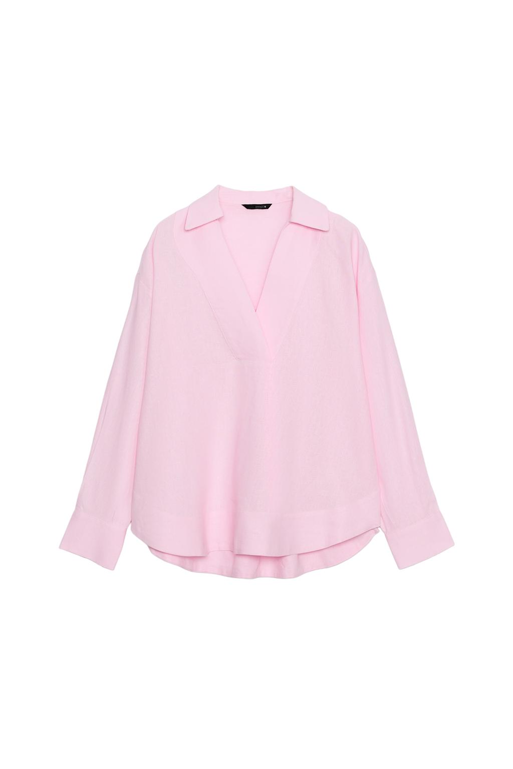 FULL CUT LINEN BLOUSE - image 3