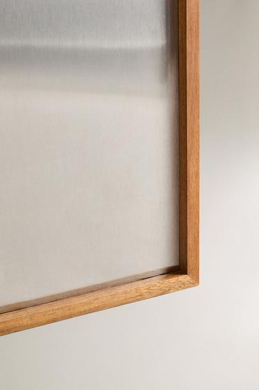 MAGNETIC BOARD WITH WOODEN FRAME - Crème de Zara - Image 2