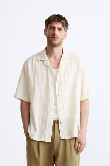 ZARA - MAN - VOILE SHIRT WITH DETAILED NECKLINE 199  Bohemian outfit men,  Designer clothes for men, Zara man shirts
