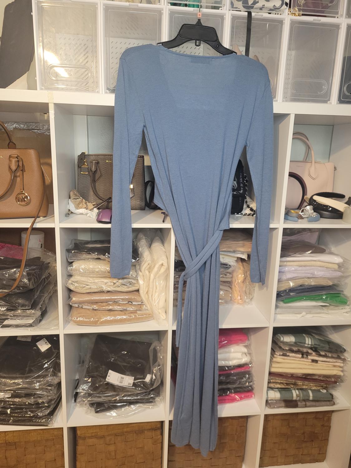 KNIT WRAP DRESS - Image 3