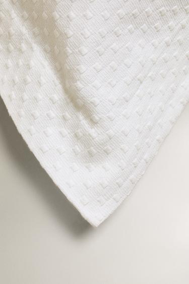 CUSHION COVER WITH POLKA DOT DESIGN - White by Zara - Image 1