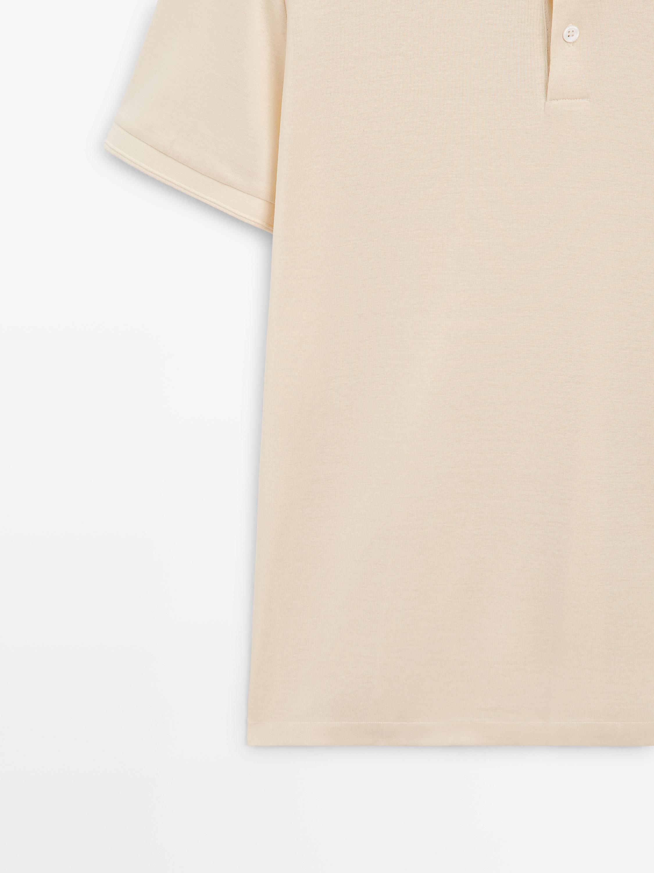 Short sleeve cotton polo shirt