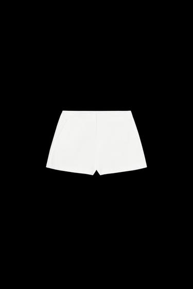 Zara MINI SHORTS - Ecru - Image 0