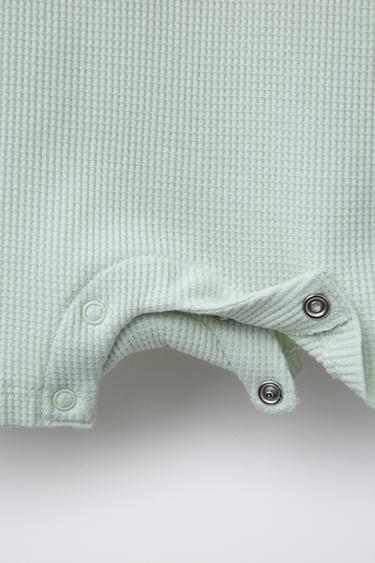 KIMONO COURT GAUFRÉ - Vert menthe clair de Zara - Image 3